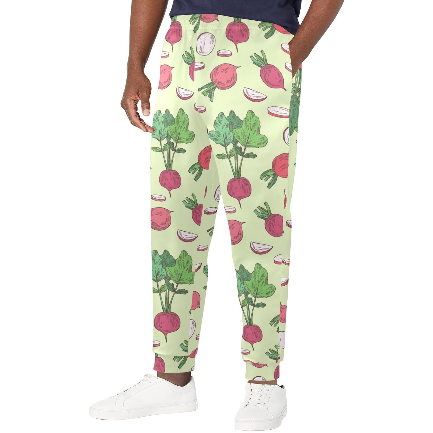 Radish Pattern Print Design A04 Men's Casual Track Pants