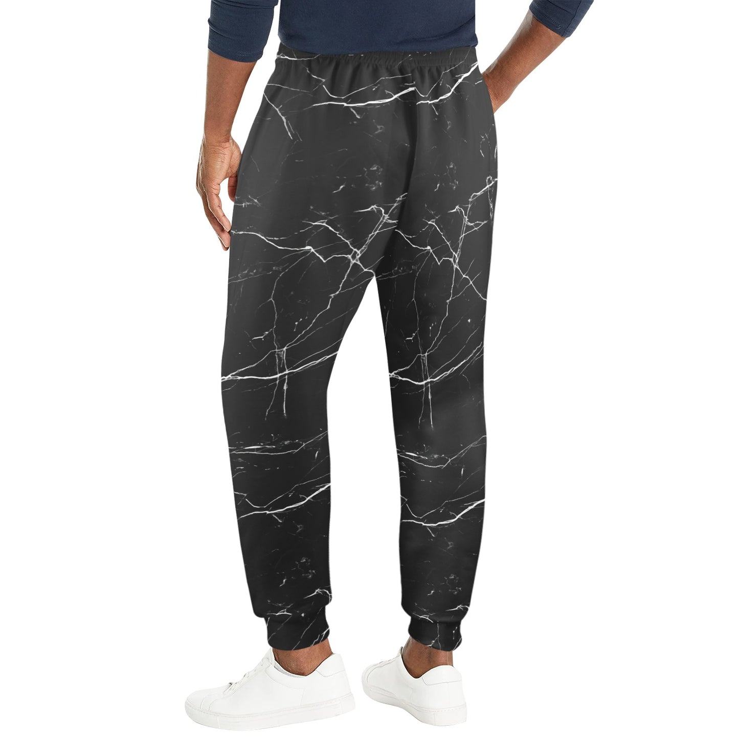 Marble Pattern Print Design 04 Men's Casual Track Pants