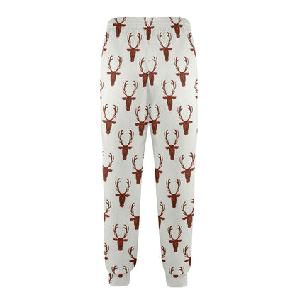 Deer tartan Design Print Pattern JJ073 Men's Casual Track Pants