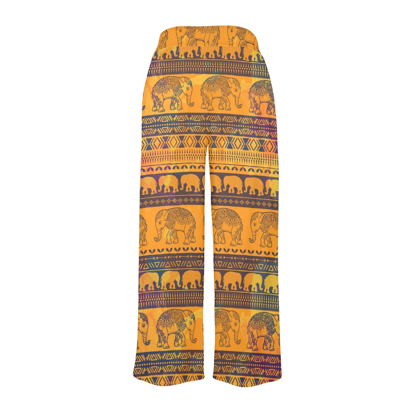 Elephant Aztec Women's Wide Leg Lounge Pants