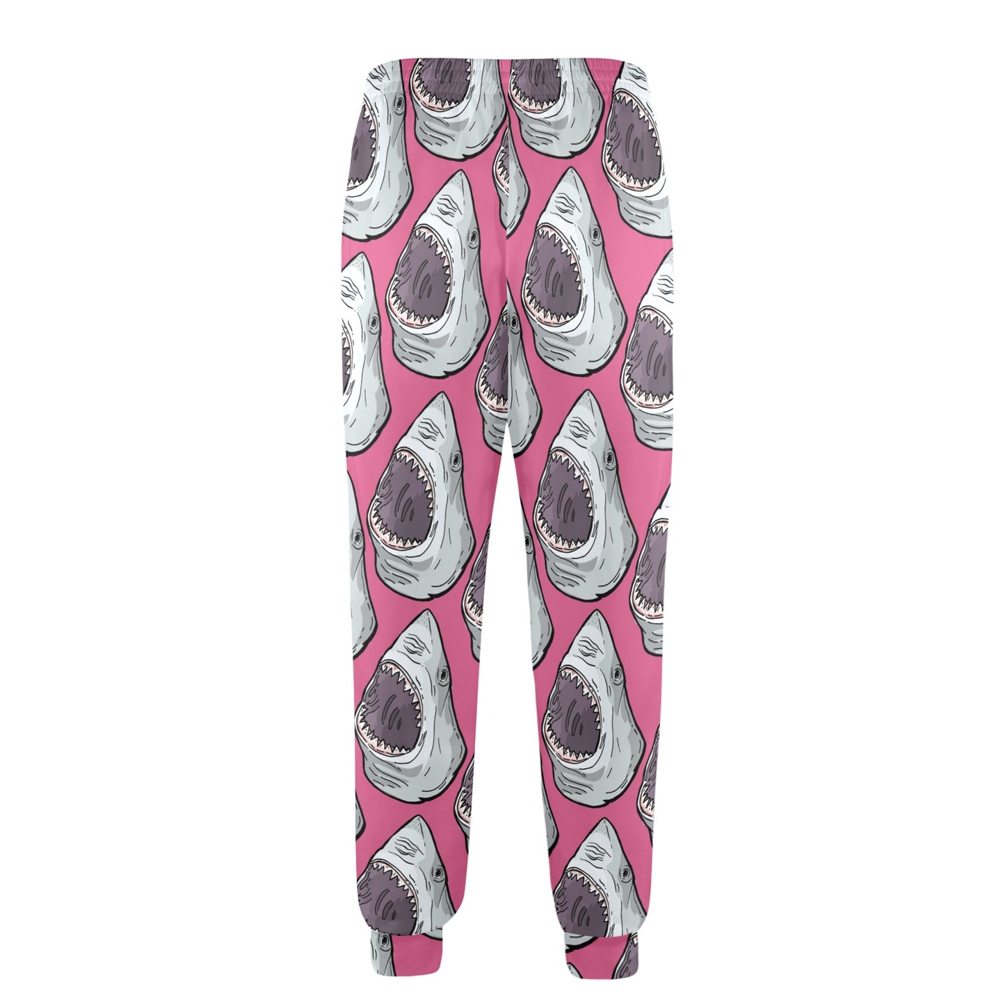 Great White Shark Pattern Print Design 01 Men's Casual Track Pants