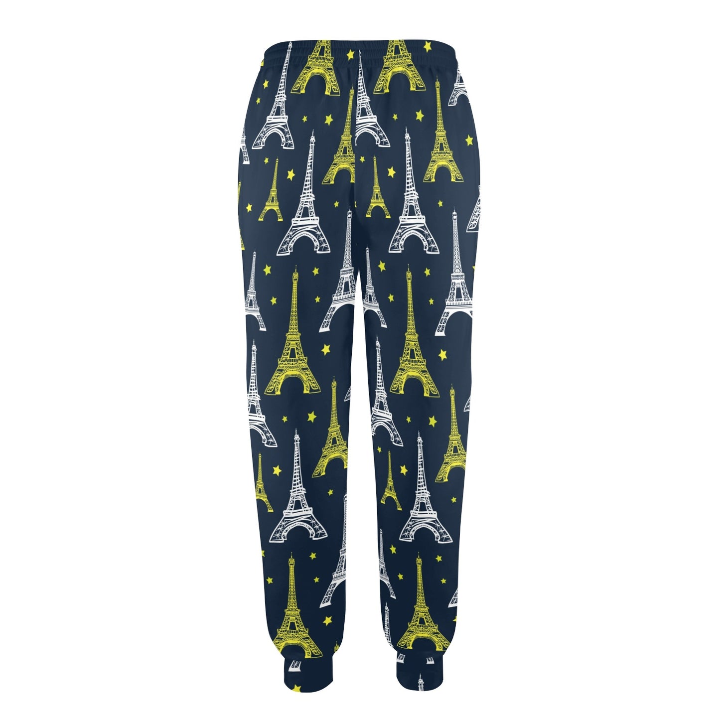 Eiffel Tower Star Print Women's Casual Track Pants