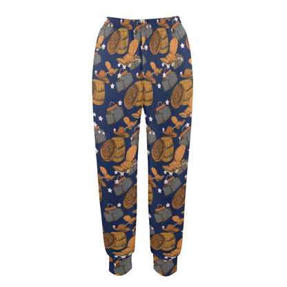Cowboy Pattern Print Design 03 Women's Casual Track Pants