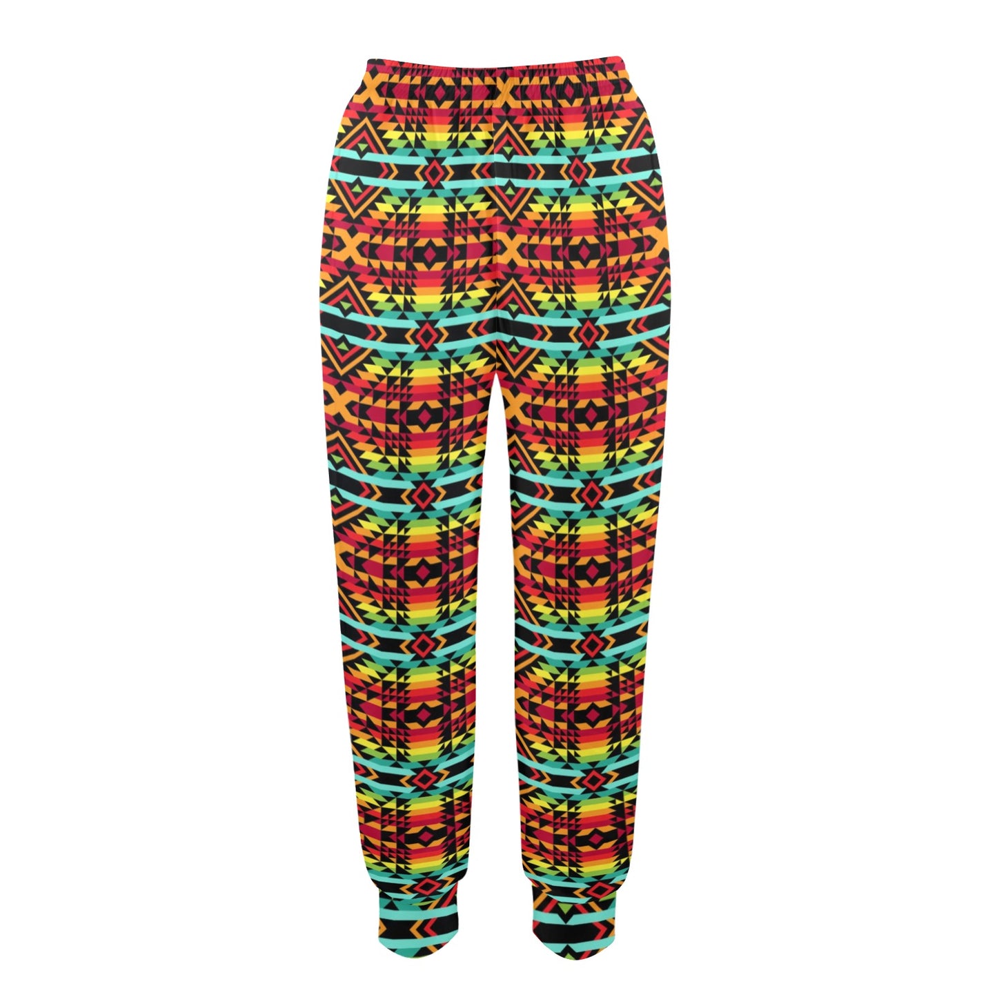 Kente Red Design African Print Women's Casual Track Pants