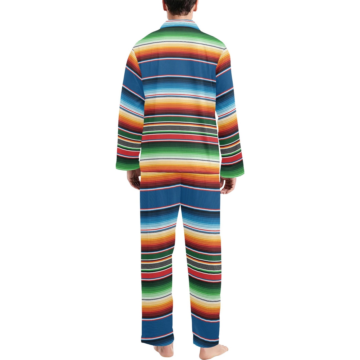 Serape Print Design LKS303 Men's Long Pajama Set