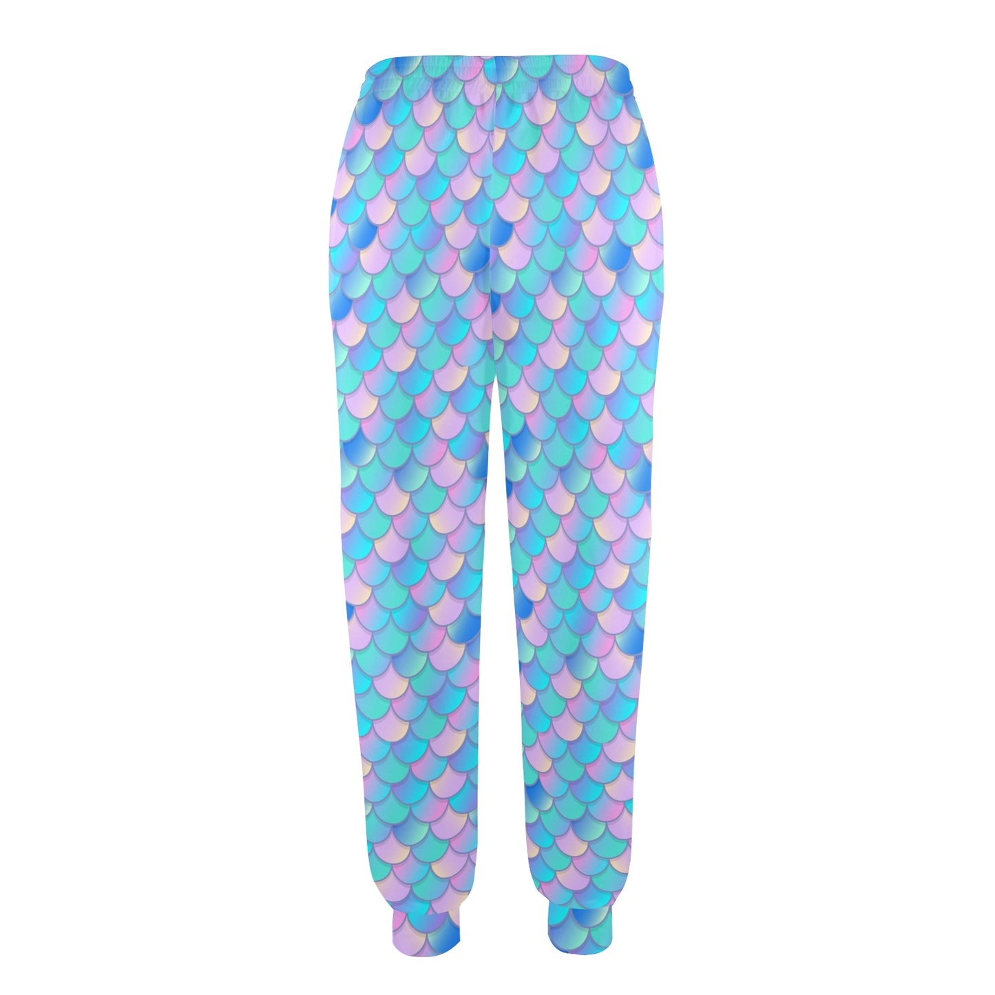 Mermaid Scales Pastel Pattern Print Design 07 Women's Casual Track Pants