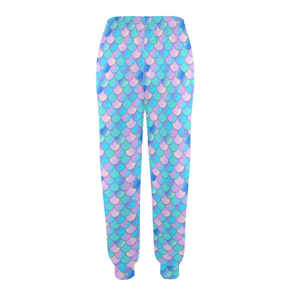 Mermaid Scales Pastel Pattern Print Design 07 Women's Casual Track Pants