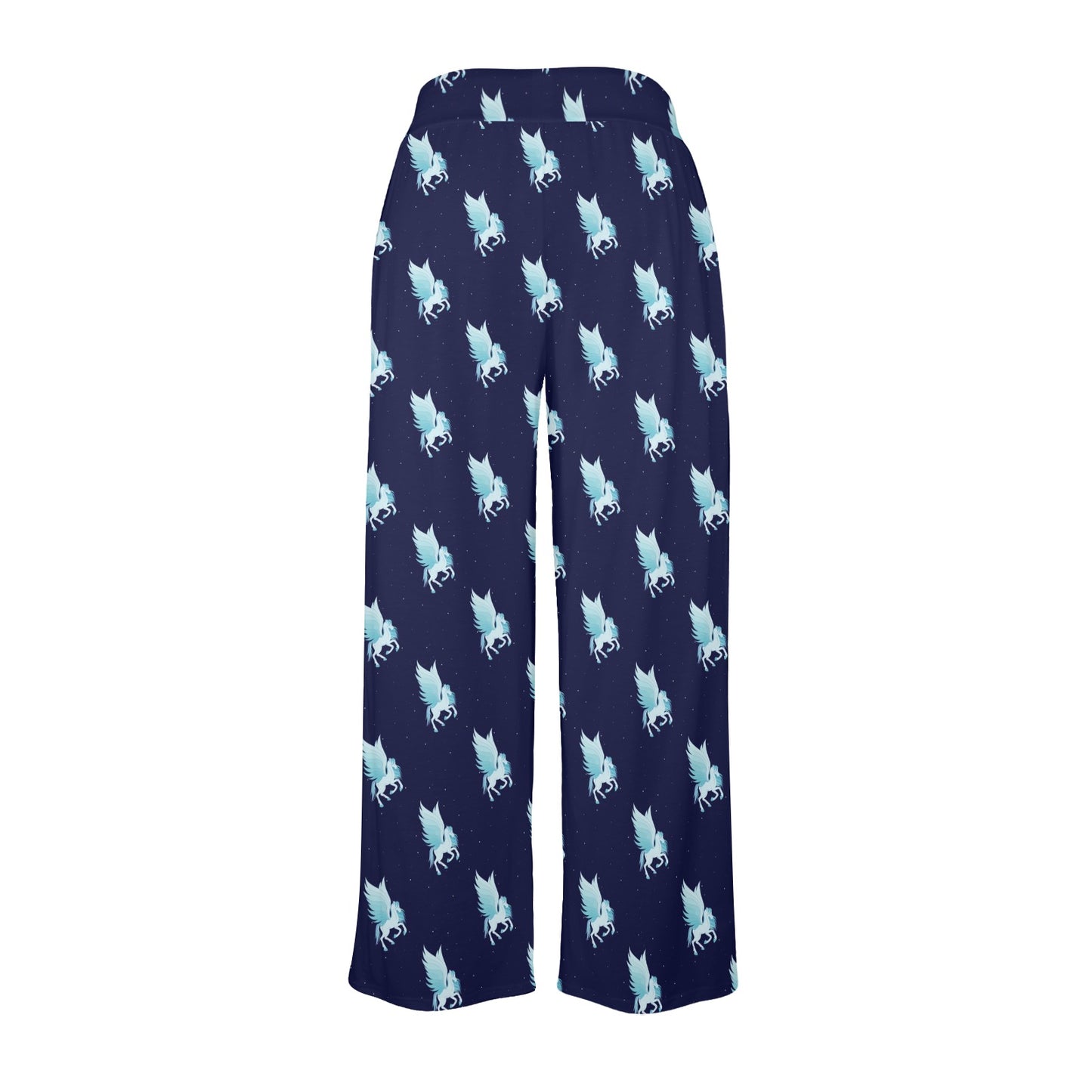 Pegasus Pattern Print Design 03 Women's Wide Leg Lounge Pants