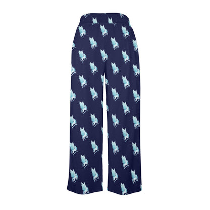 Pegasus Pattern Print Design 03 Women's Wide Leg Lounge Pants