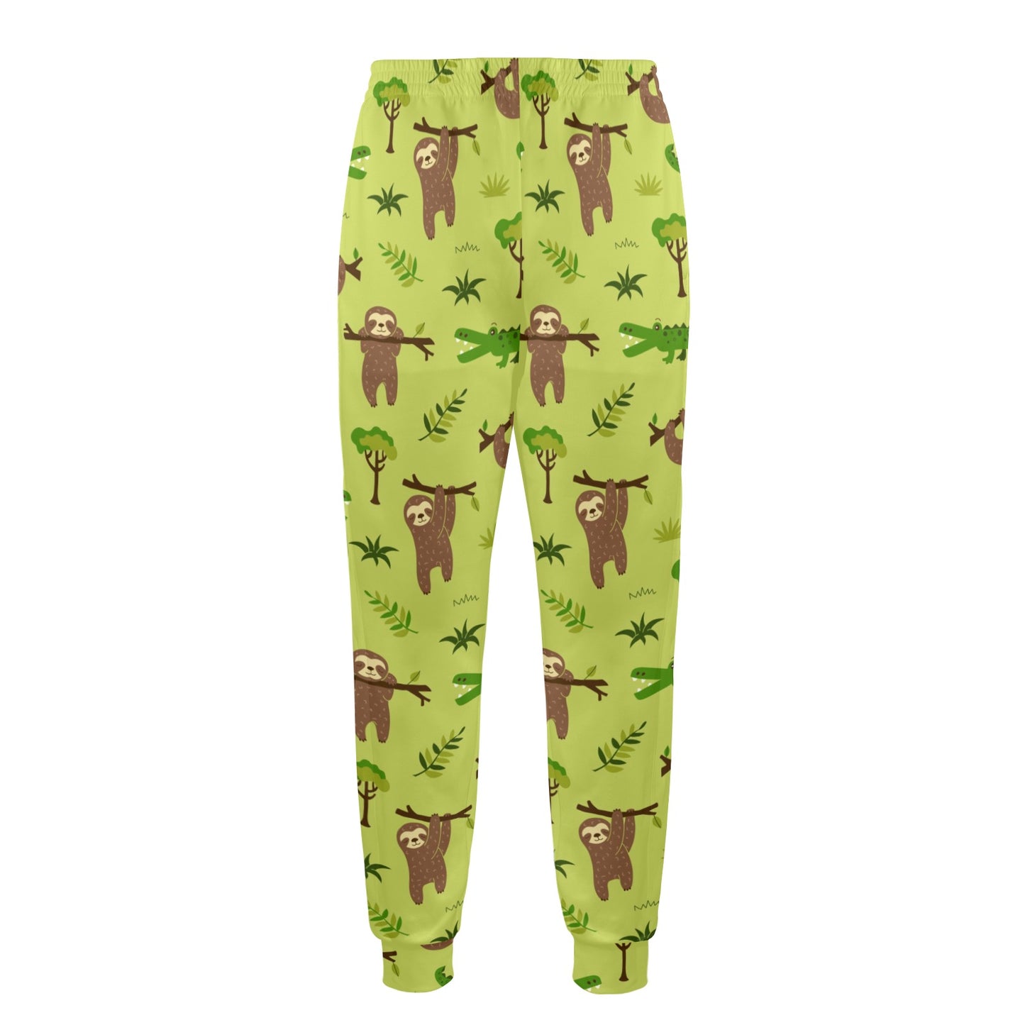 Alligator Pattern Print Design 04 Men's Casual Track Pants