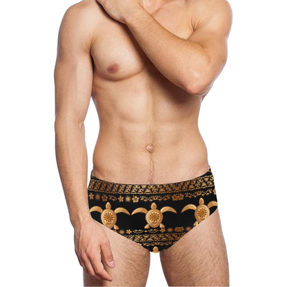 Tribal Sea turtle Polynesian Hawaiian Men's Swimming Briefs