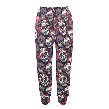 Sugar Skull Print Design LKS303 Women's Casual Track Pants