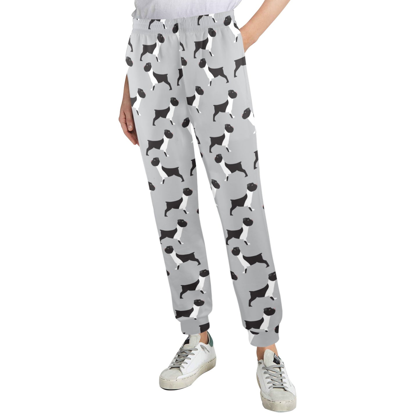 Boxers Pattern Print Design 01 Women's Casual Track Pants