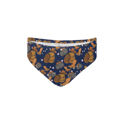 Cowboy Pattern Print Design 03 Men's Swimming Briefs