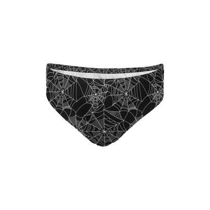 Spider Web Print Design LKS301 Men's Swimming Briefs