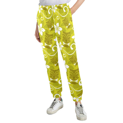 Hawaiian Themed Pattern Print Design H019 Women's Casual Track Pants