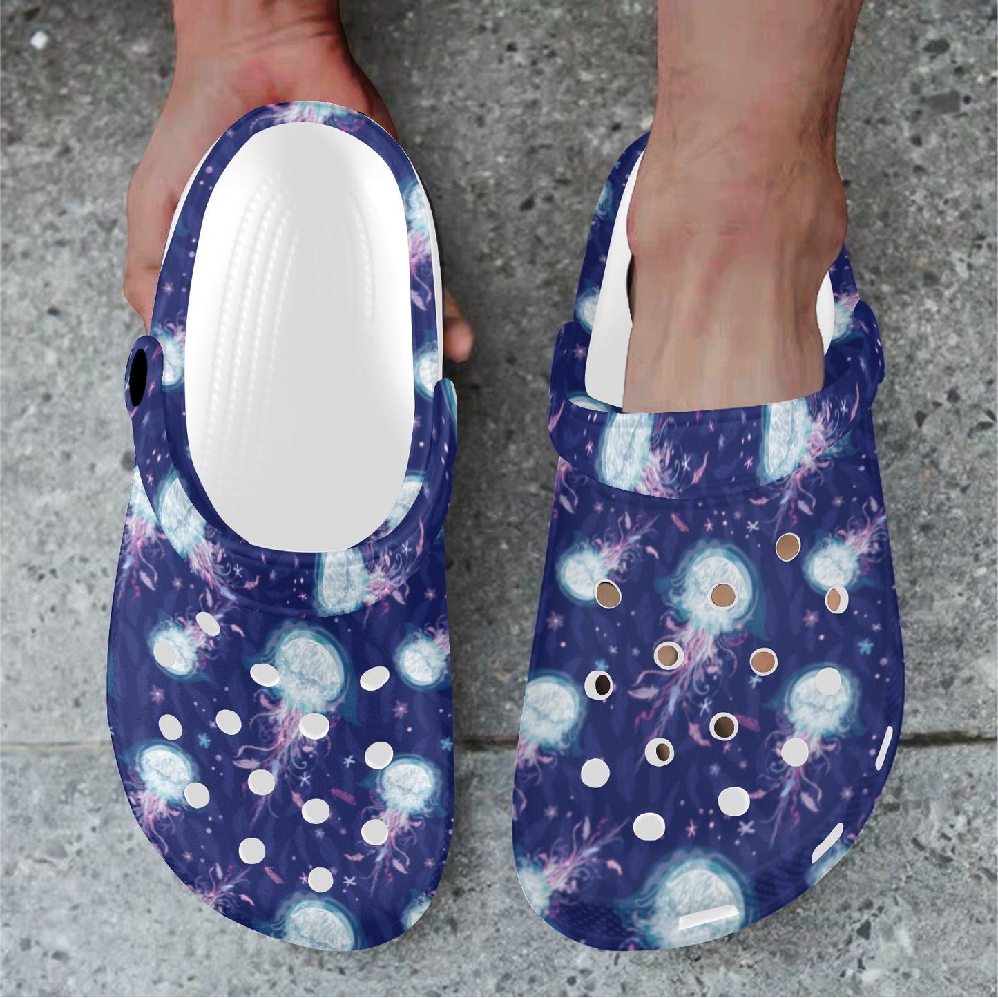 Jellyfish Cute Design Unisex Clogs Shoes