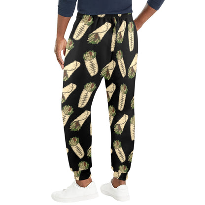 burrito Design Print Pattern JJ022 Men's Casual Track Pants