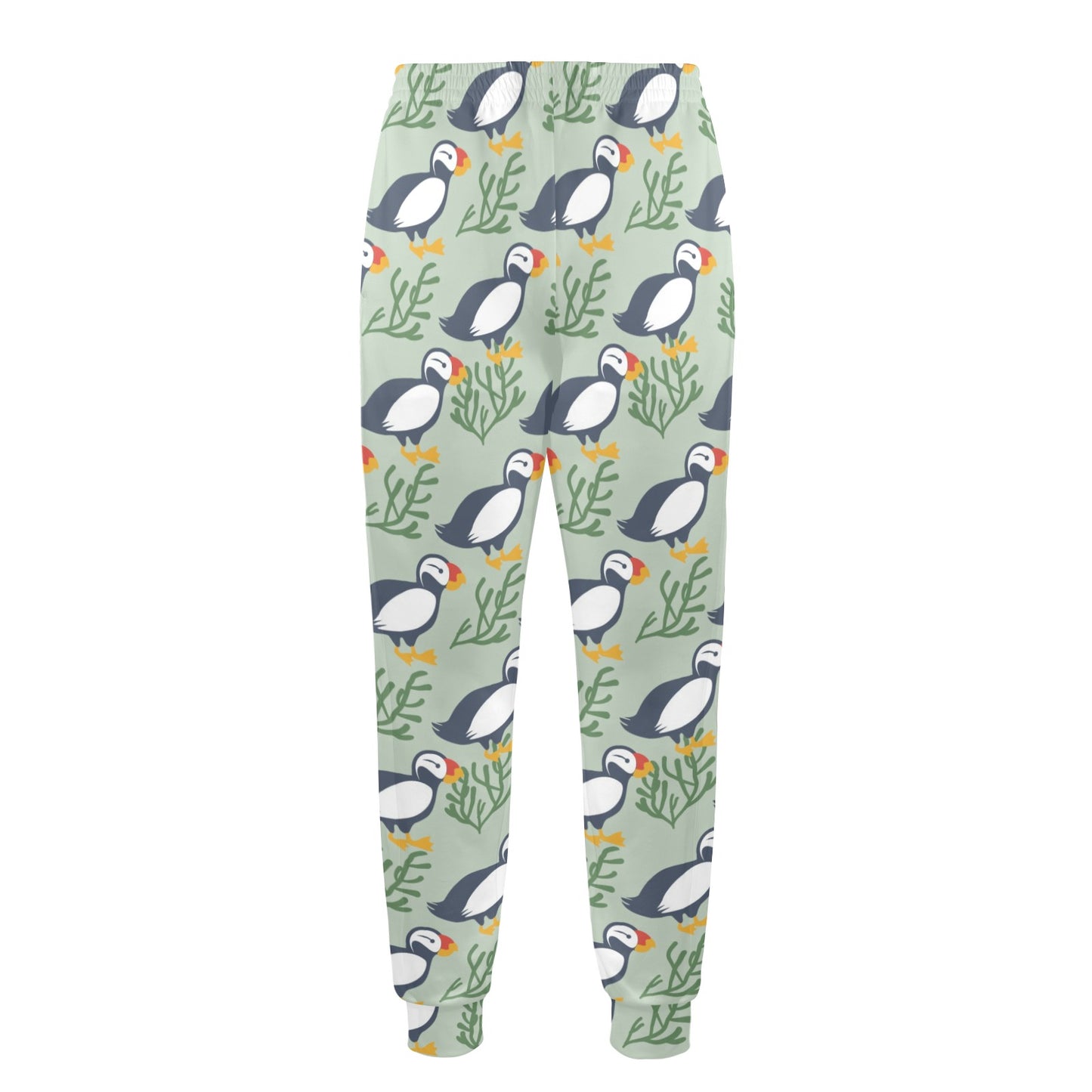 Puffin Pattern Print Design A04 Men's Casual Track Pants