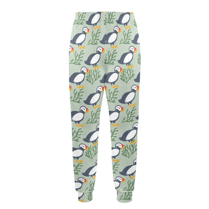 Puffin Pattern Print Design A04 Men's Casual Track Pants