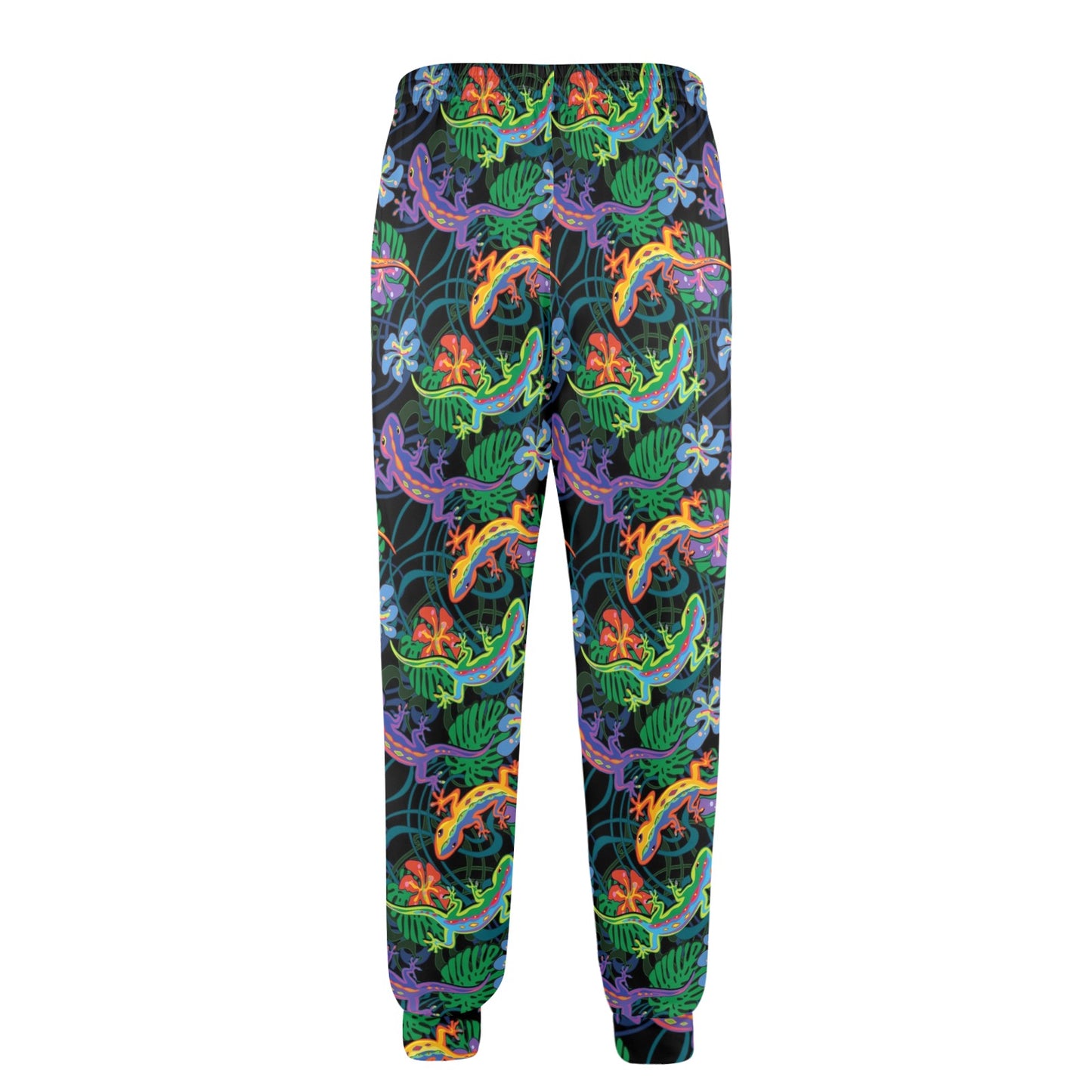 Gecko Colorful Pattern Print Design 01 Men's Casual Track Pants