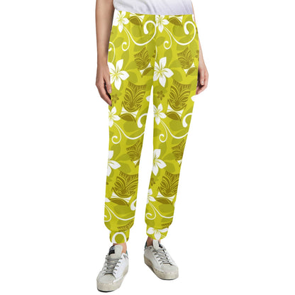 Hawaiian Themed Pattern Print Design H019 Women's Casual Track Pants
