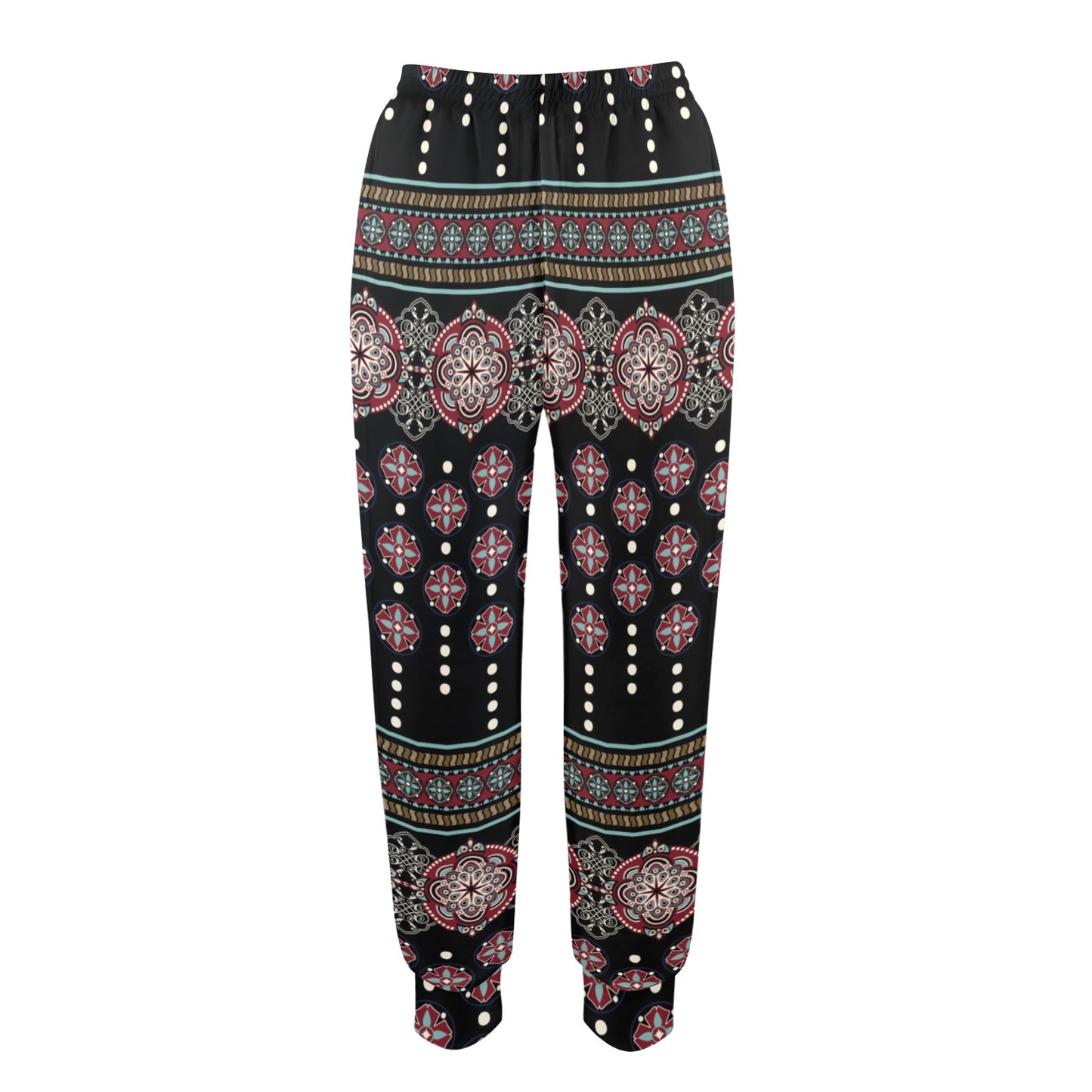 Ethnic Dot Style Print Pattern Women's Casual Track Pants