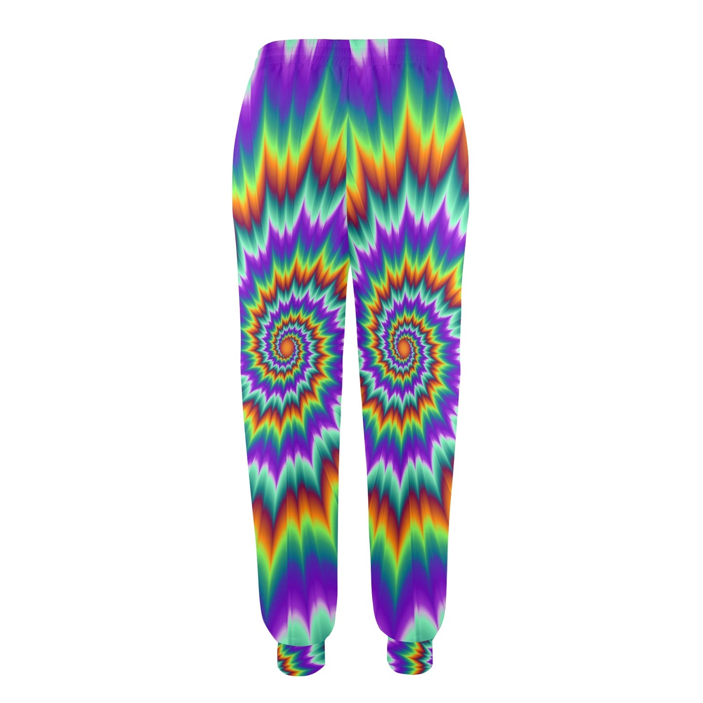 Optical illusion Pulsing fiery spirals Women's Casual Track Pants