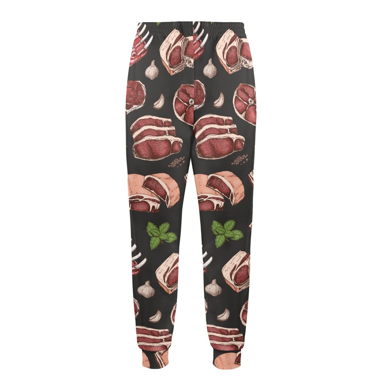 Meat Pattern Print Design 02 Men's Casual Track Pants