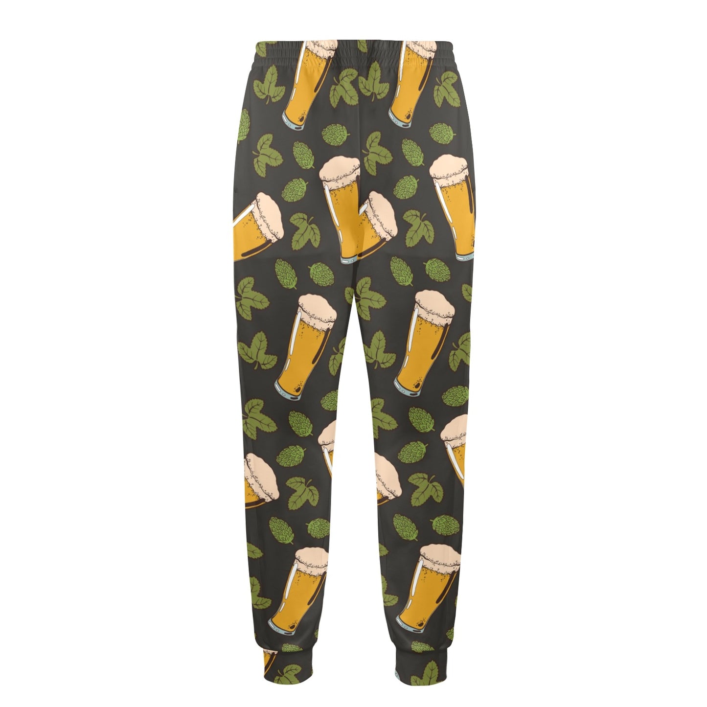 Beer Iris Pattern Print Design 02 Men's Casual Track Pants