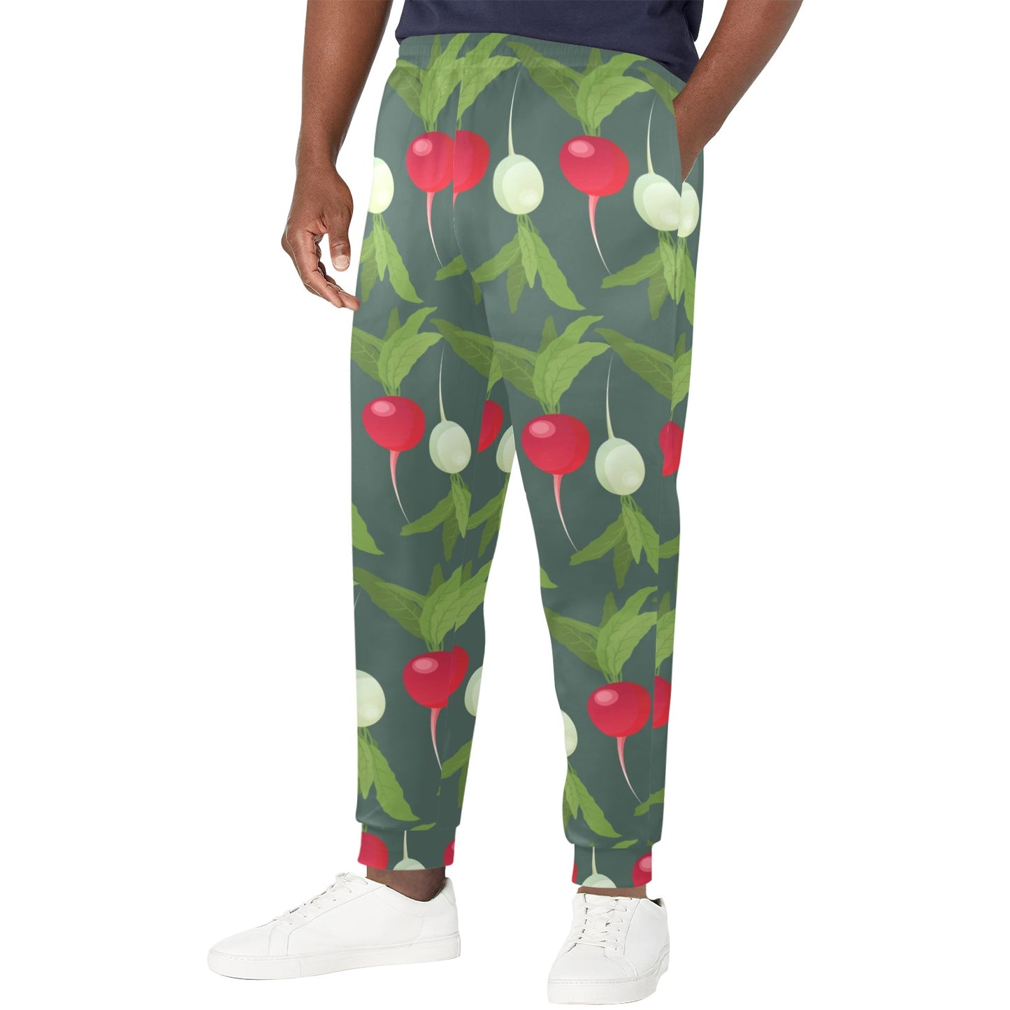 Radish Pattern Print Design A03 Men's Casual Track Pants