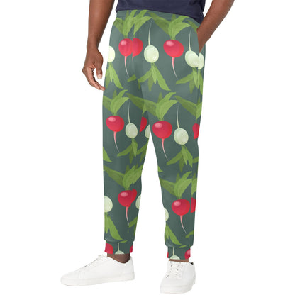 Radish Pattern Print Design A03 Men's Casual Track Pants