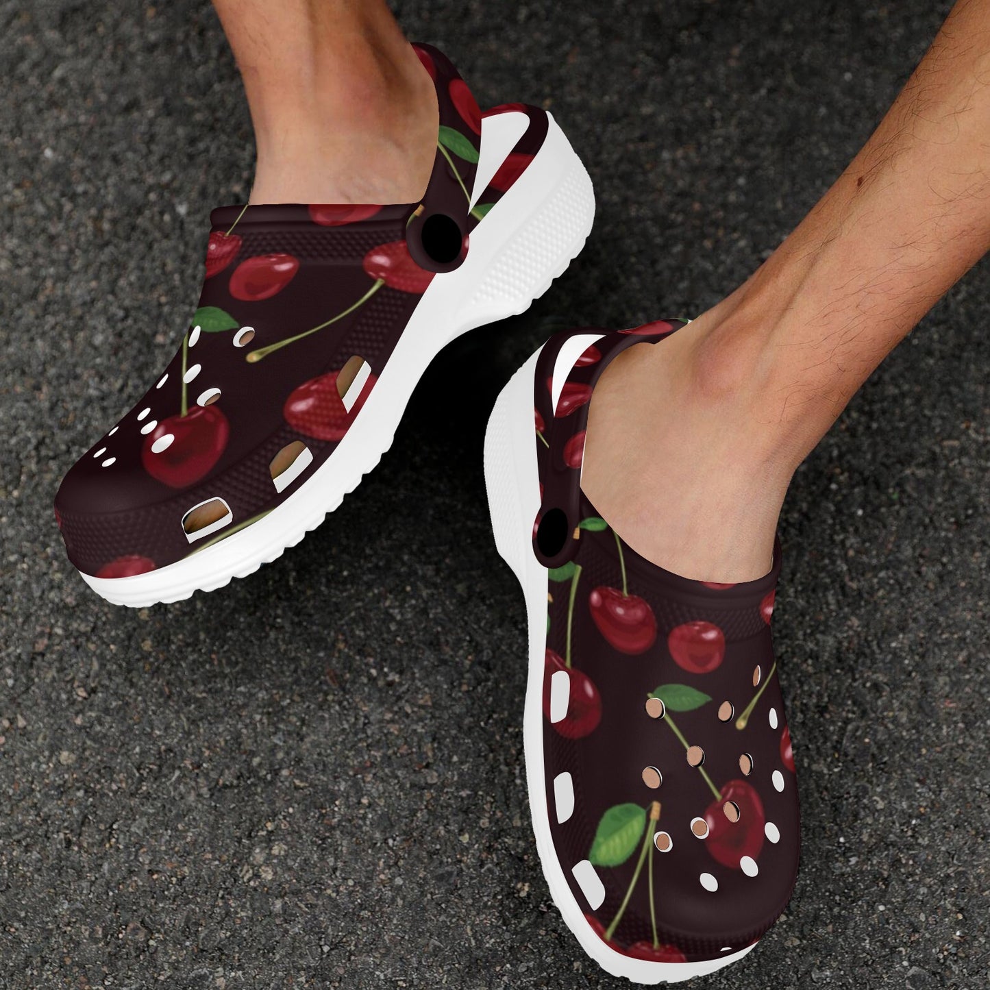 Cherry Fresh Pattern Unisex Clogs Shoes