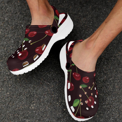 Cherry Fresh Pattern Unisex Clogs Shoes