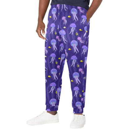 Jellyfish Style Print Men's Casual Track Pants