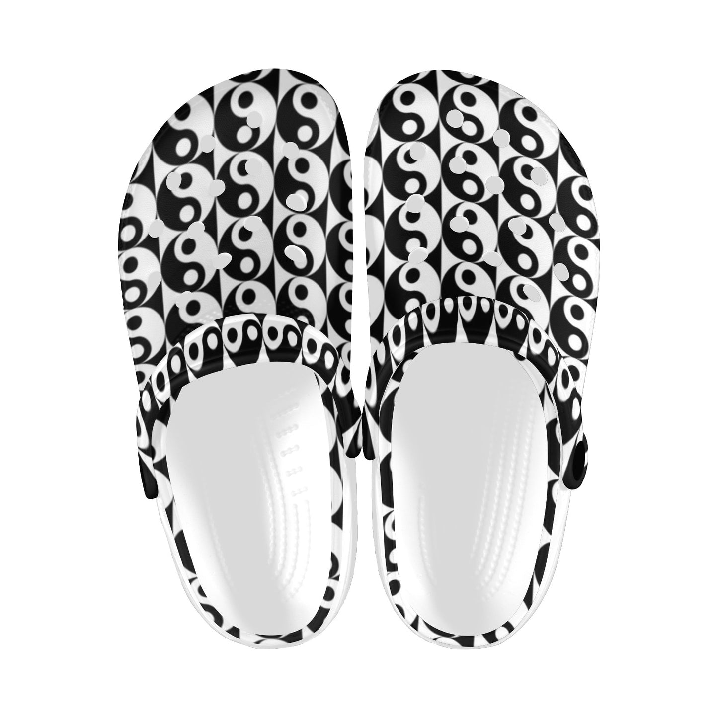 Yin Yang Classic Pattern Design Print Unisex Clogs Shoes