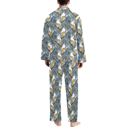 Squirrel Print Design LKS305 Men's Long Pajama Set