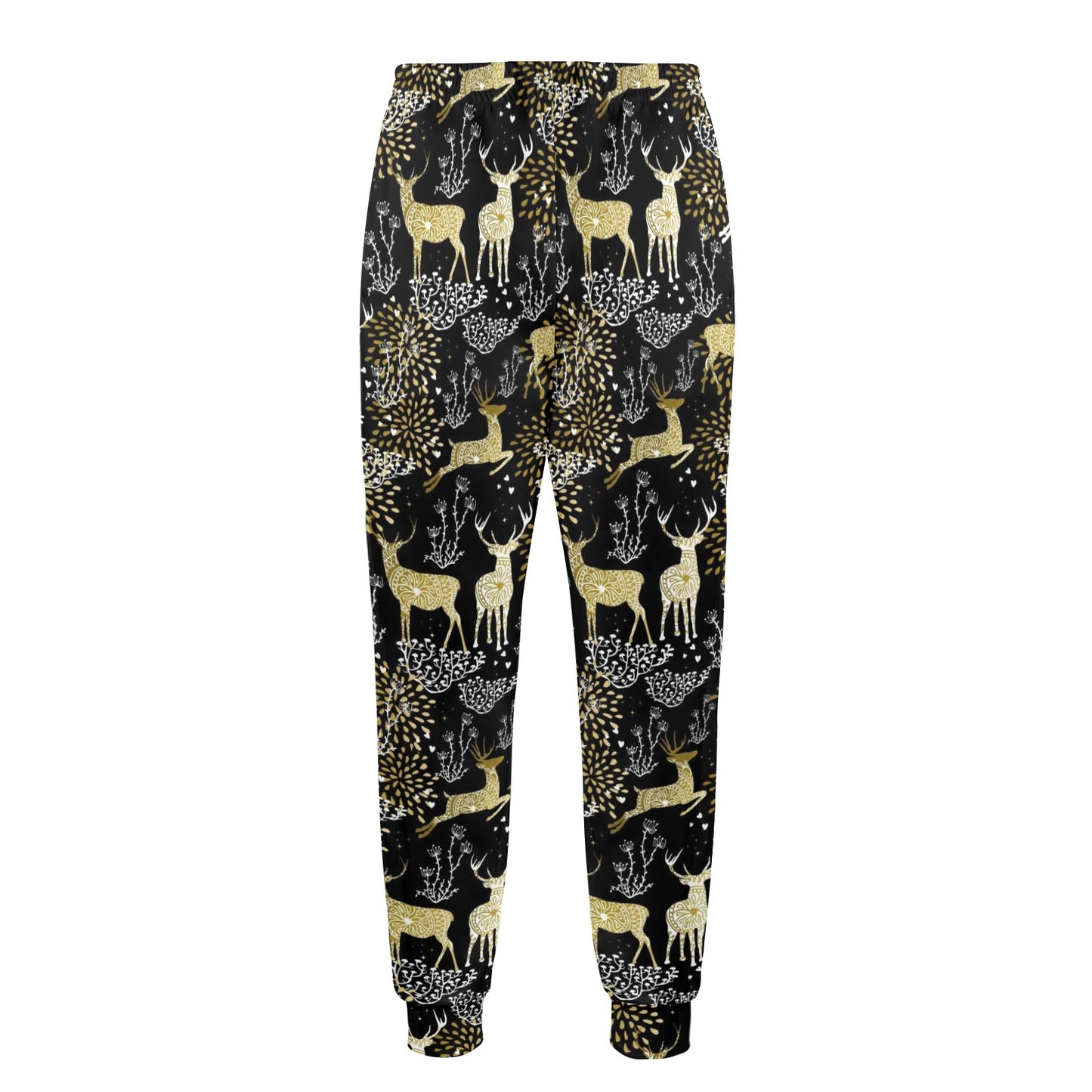 Deer Design Print Pattern JJ069 Men's Casual Track Pants