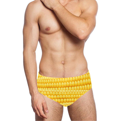 Agricultural Corn cob Pattern Men's Swimming Briefs