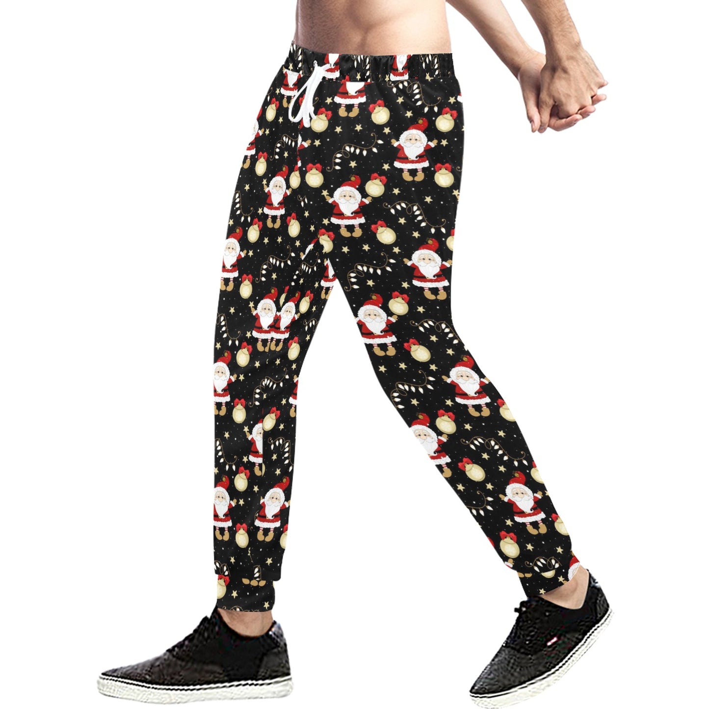 Santa Christmas Themed Print Design LKS307 Men's Sweatpants