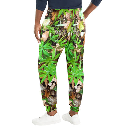 Camouflage Realistic Tree Fresh Print Men's Casual Track Pants
