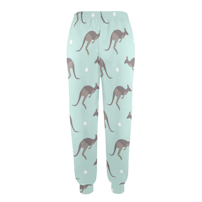 Kangaroos Pattern Print Design 04 Women's Casual Track Pants