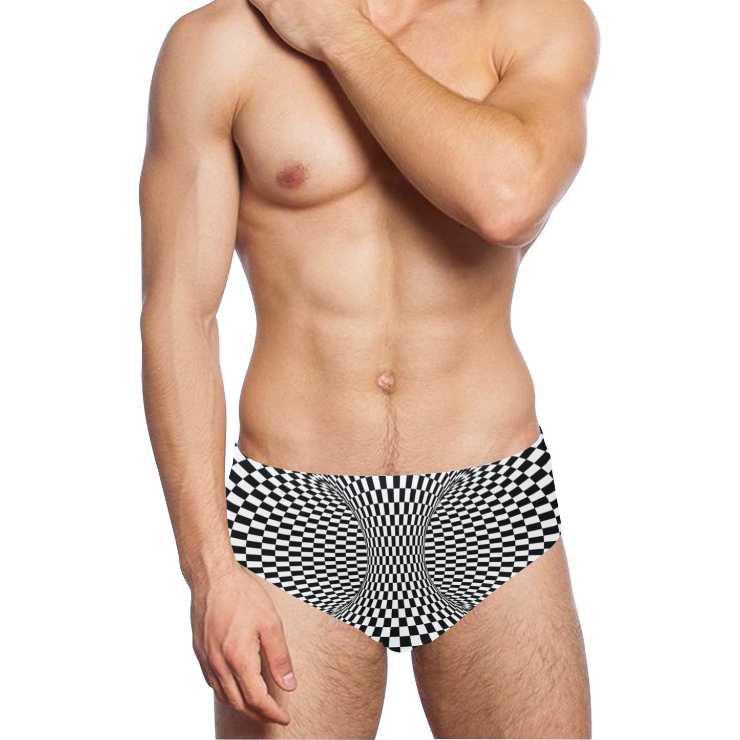 Optical illusion Projection Torus Men's Swimming Briefs