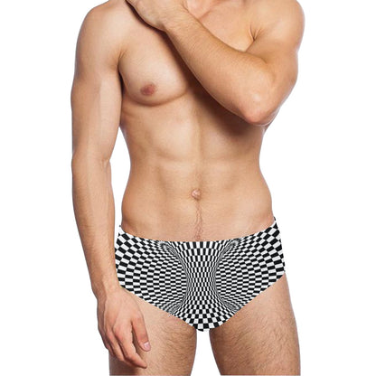 Optical illusion Projection Torus Men's Swimming Briefs