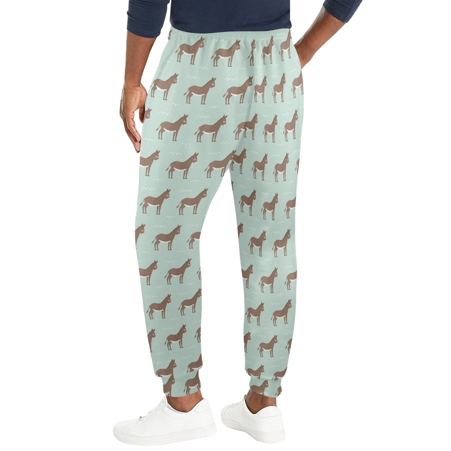 Donkey Print Design LKS402 Men's Casual Track Pants