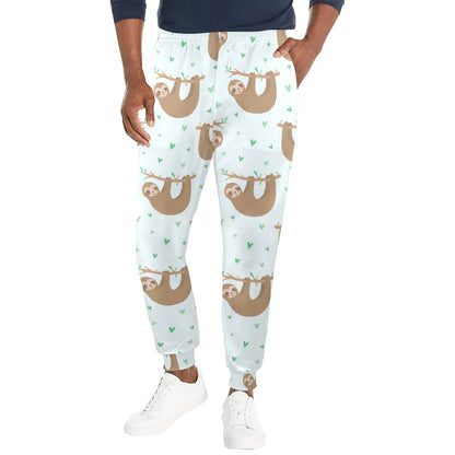 Sloth Print Design LKS308 Men's Casual Track Pants