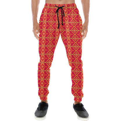 Southwest Aztec Design Themed Print Men's Sweatpants
