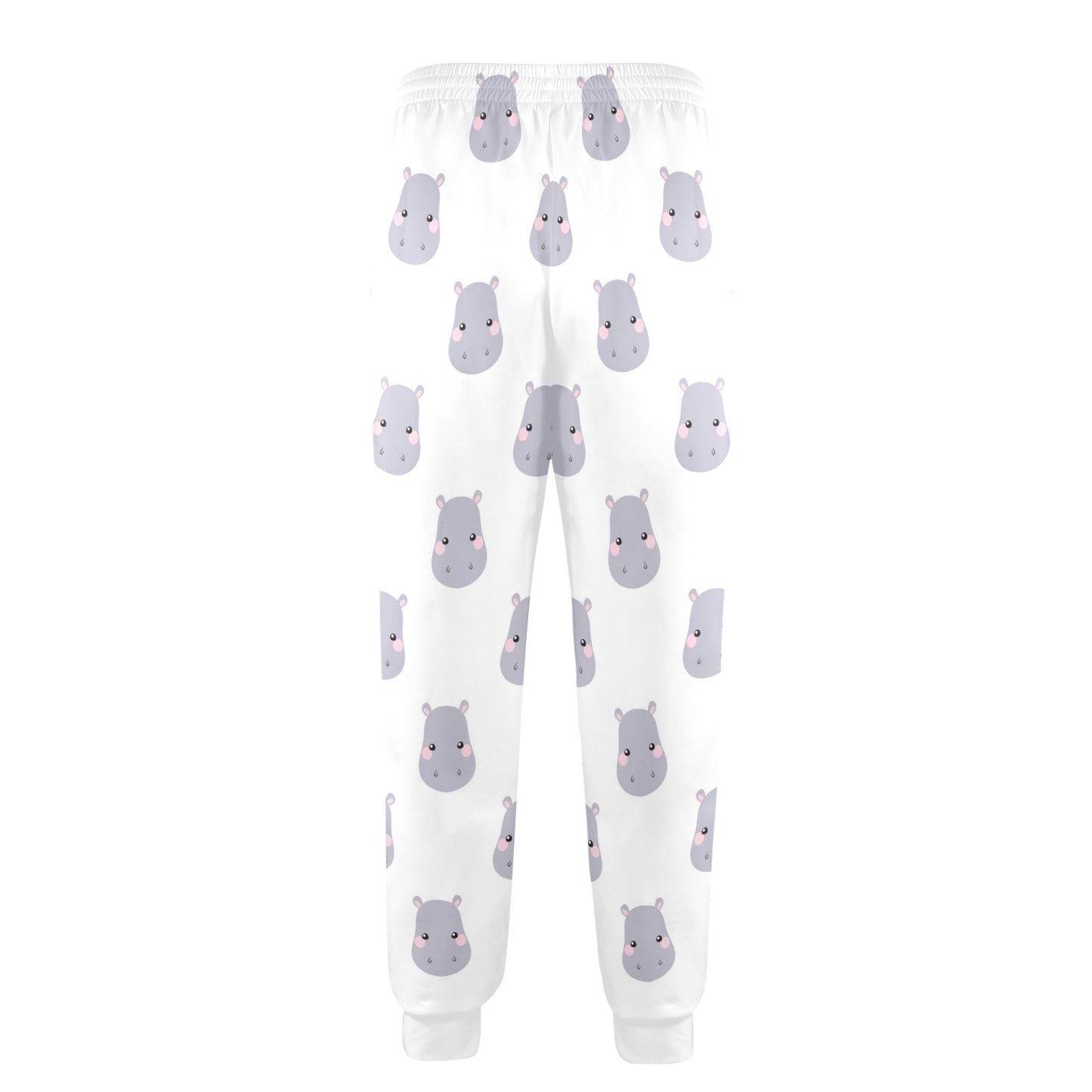Hippo Design Print Pattern JJ0350 Men's Casual Track Pants