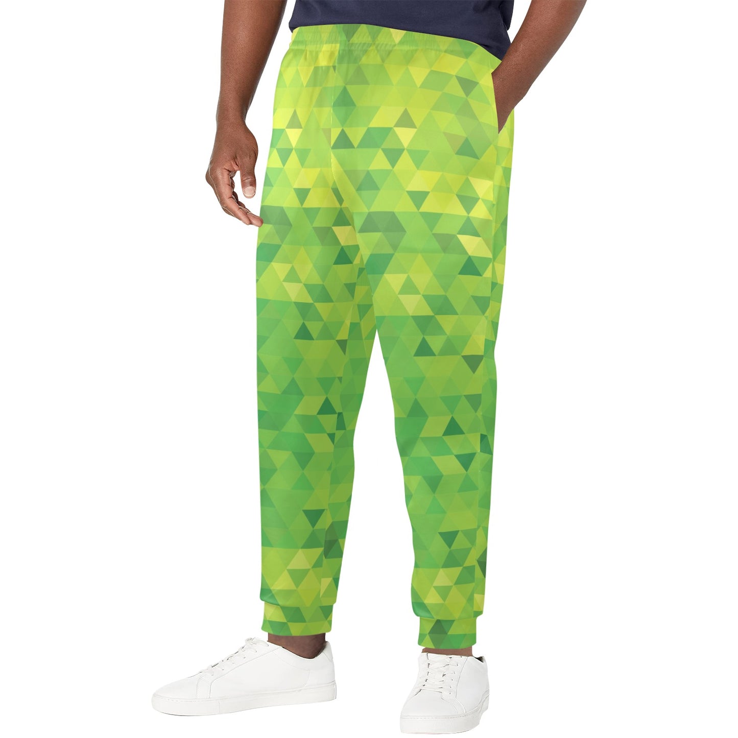 Geometric Print Design LKS402 Men's Casual Track Pants