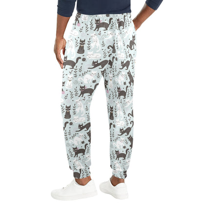 Cat Pattern Print Design 08 Men's Casual Track Pants